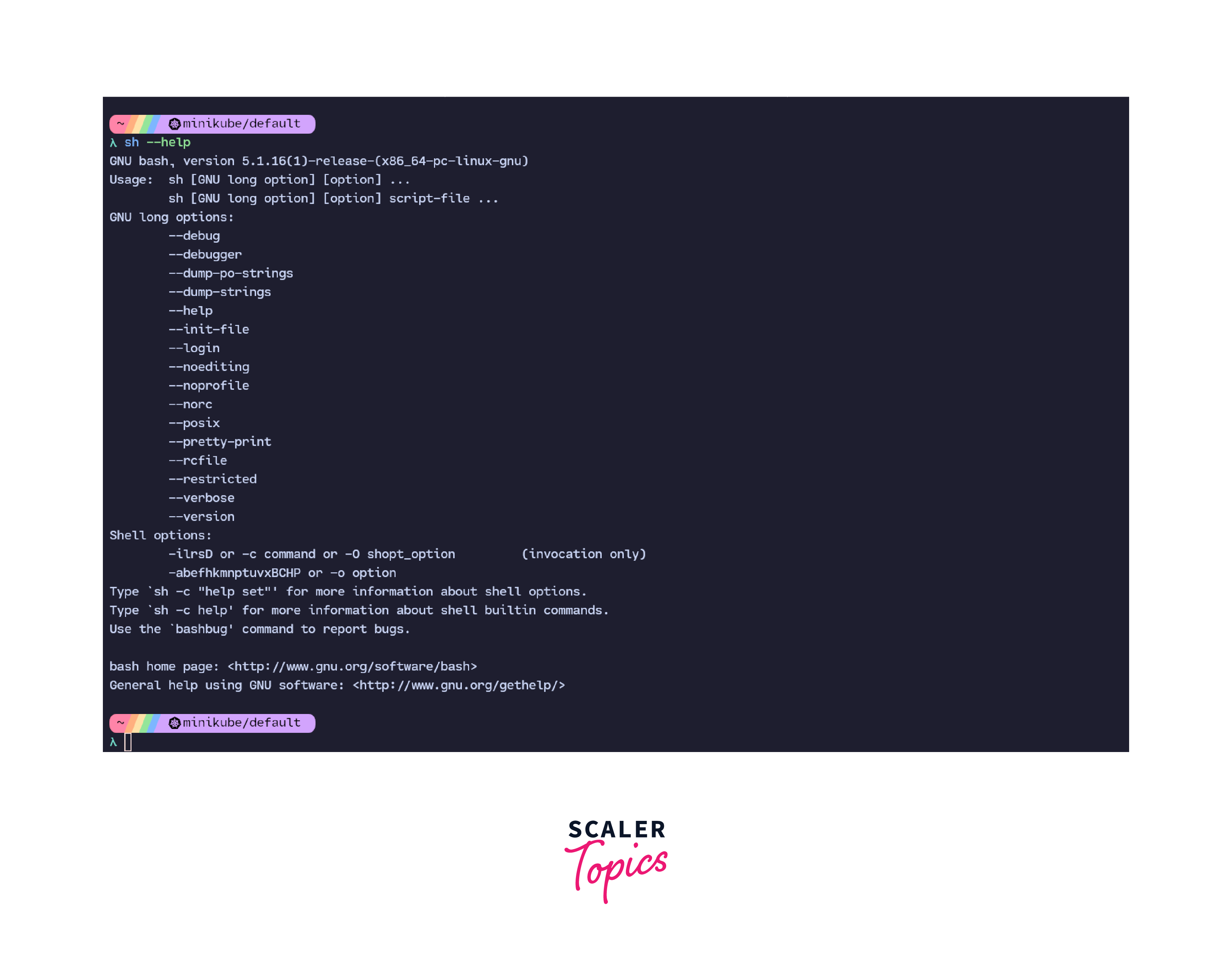 sh Command in Linux Scaler Topics