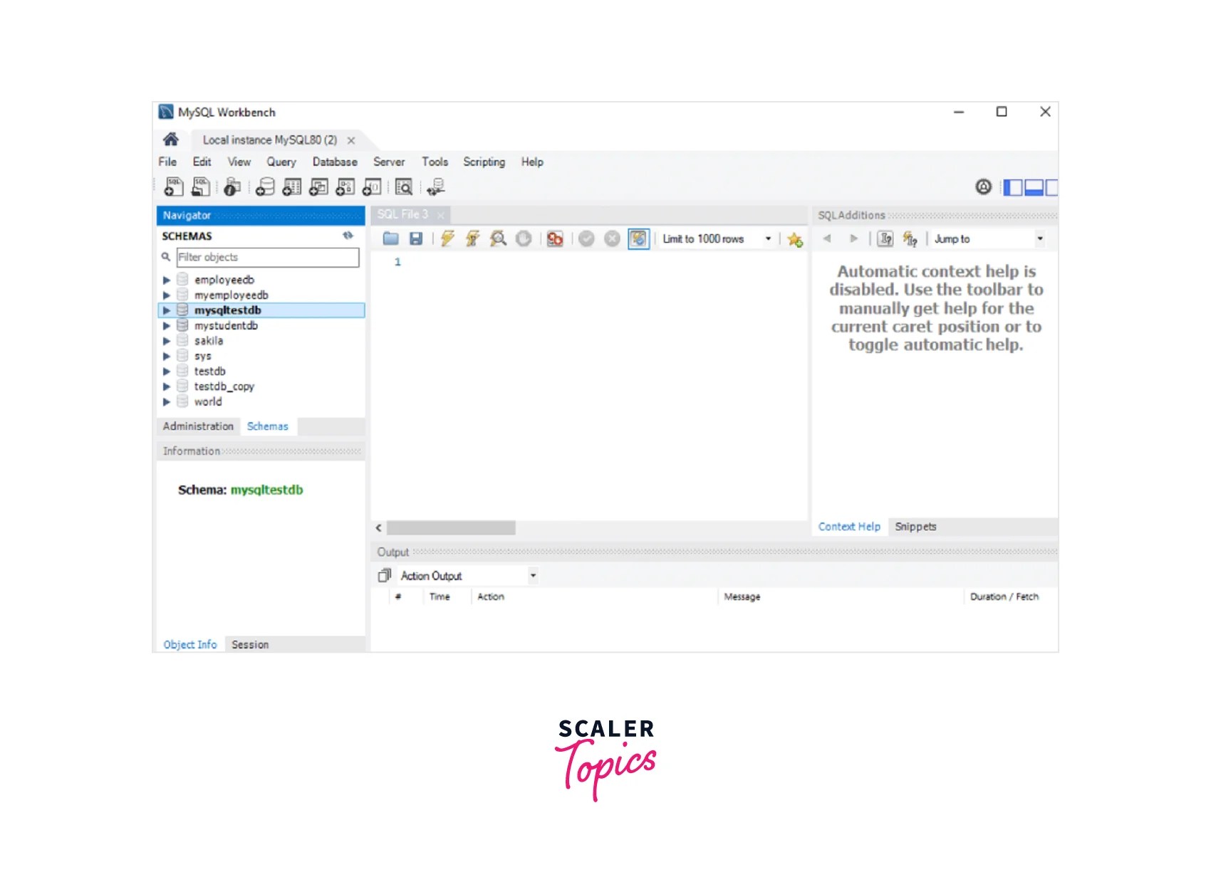 Describe table MySQL Scaler Topics