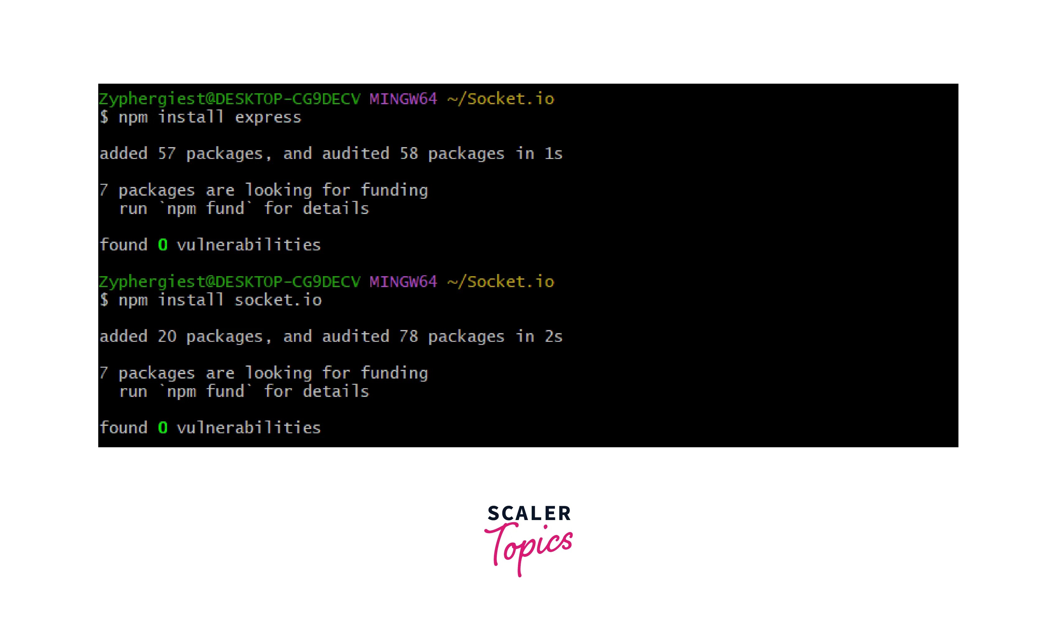 Socket.io in NodeJS Scaler Topics