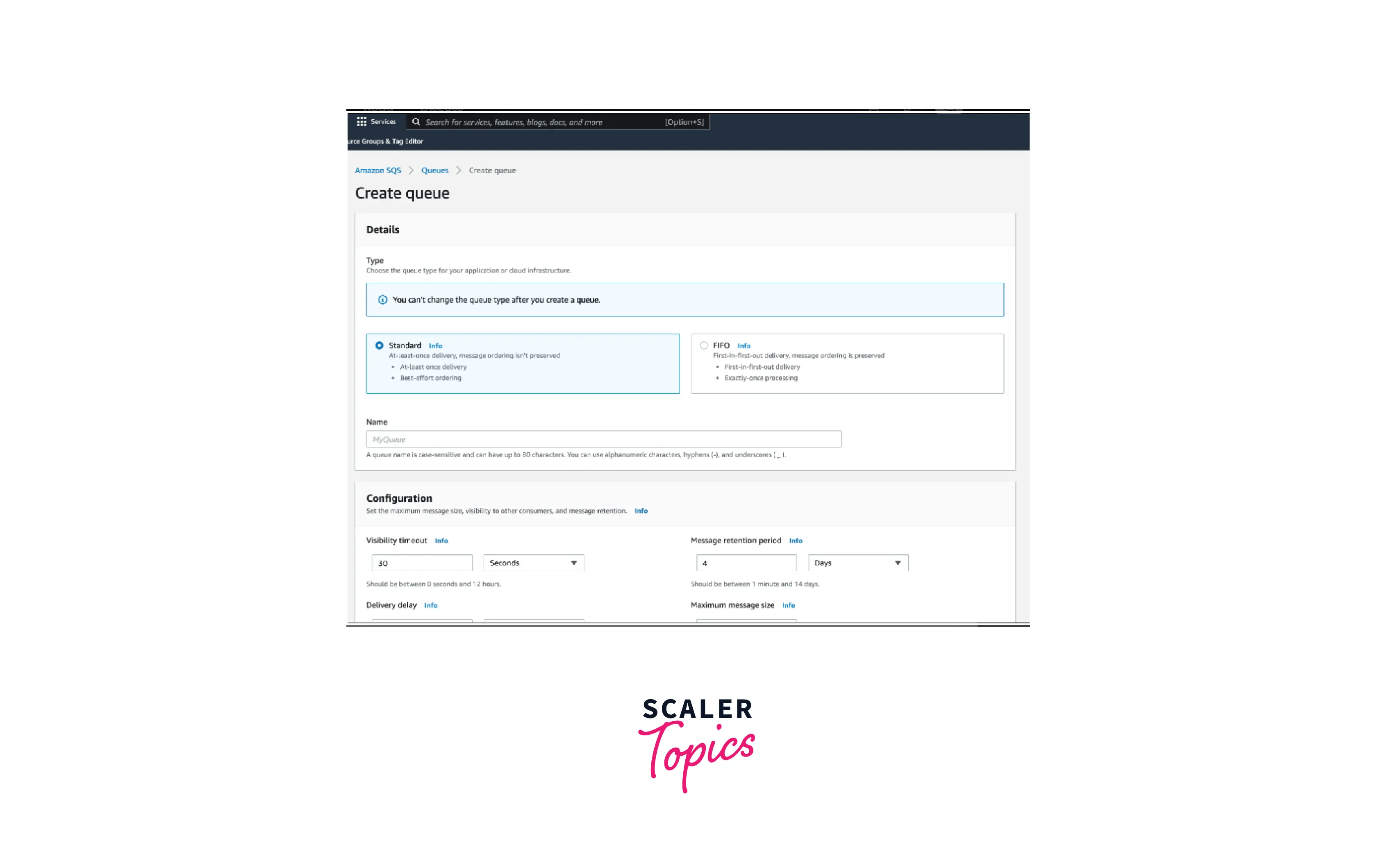 AWS SQS (Simple Queue Service) Scaler Topics