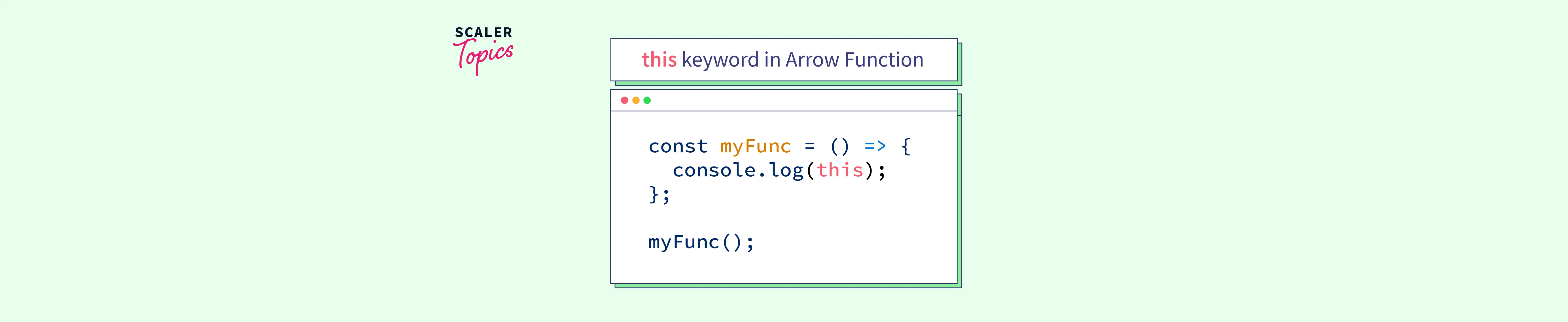 this Keyword in Arrow Functions Scaler Topics