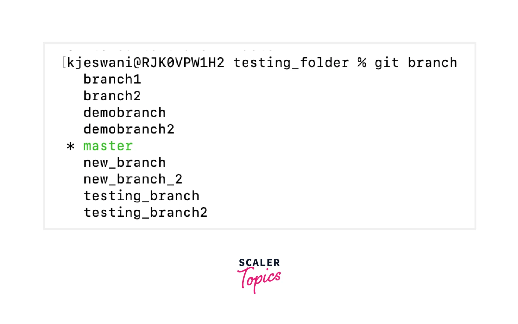 Git Rename Branch Scaler Topics