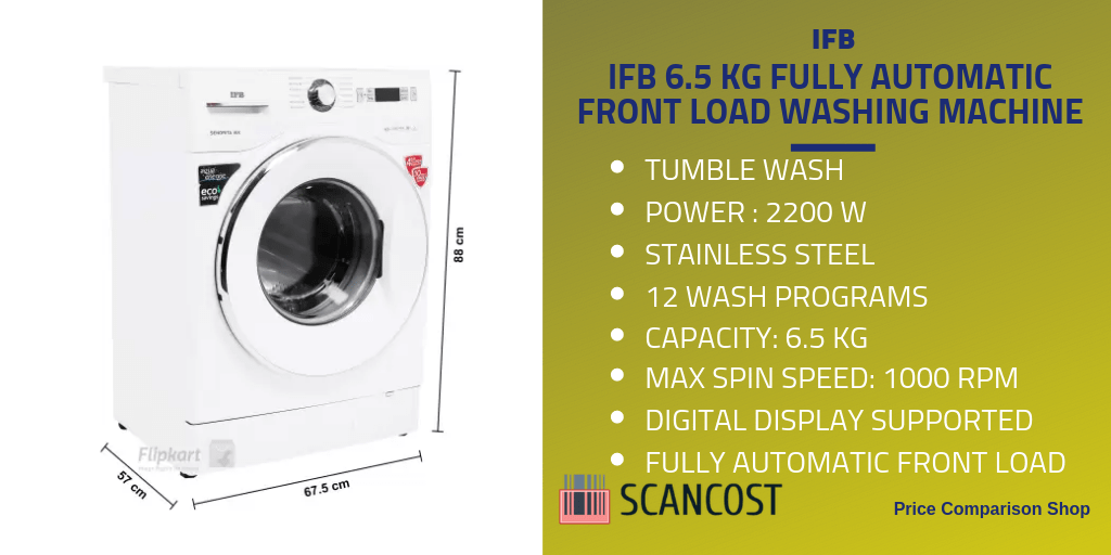 IFB 6.5 kg Fully Automatic Front Load Washing Machine Specs And