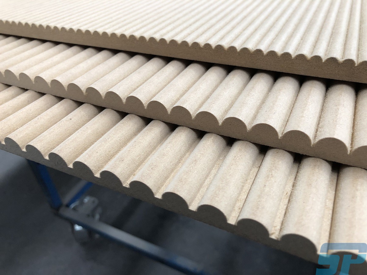 Rib Bord Ribbed MDF Scandinavian Profiles Machining & Fabricating Building