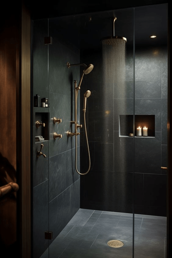 The Best 15 Dark and Moody Bathroom Ideas! Master Bathroom