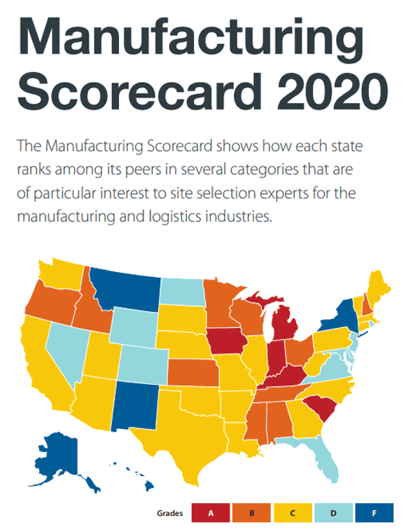 Supply Chain Graphic of the Week Top States for Manufacturing Health
