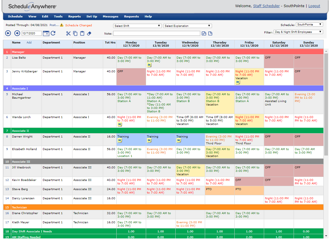 Free Scheduling Program For Excel restaurantever