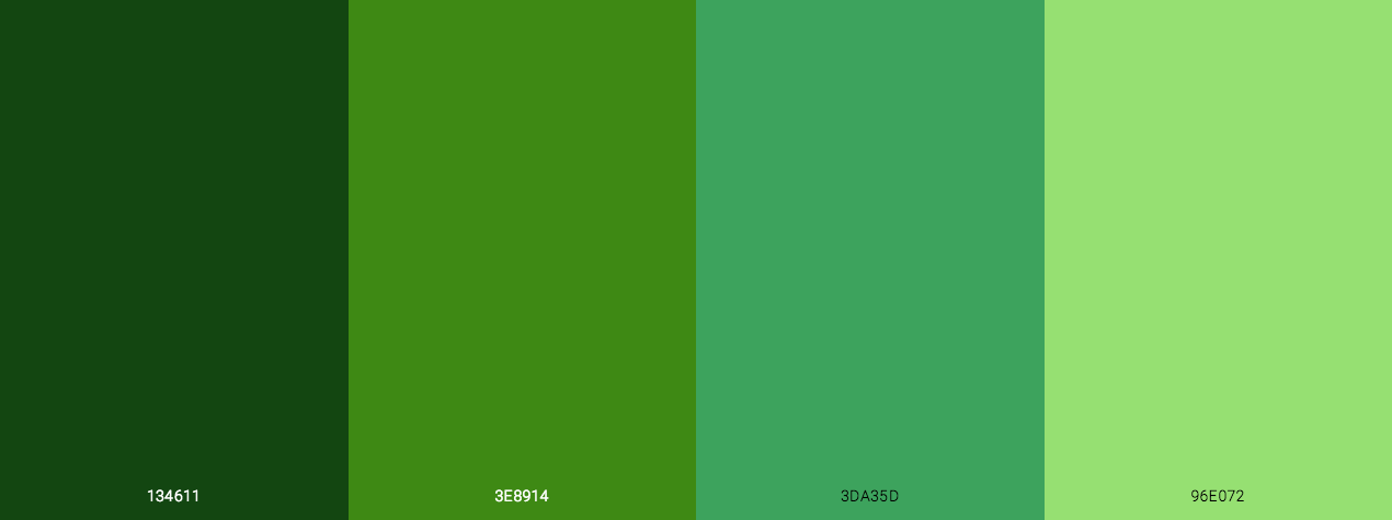 The 24 Best Green Monochromatic Color Palette » Blog »