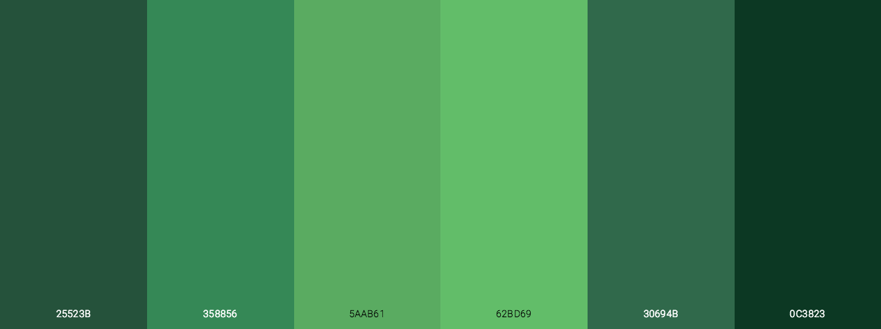 The 24 Best Green Monochromatic Color Palette » Blog »