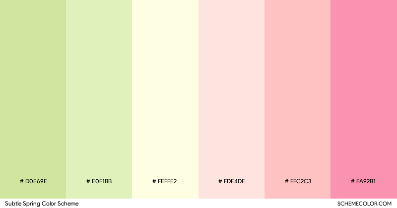 20 Beautiful Spring Color Schemes for 2021 - Blog - SchemeColor.com