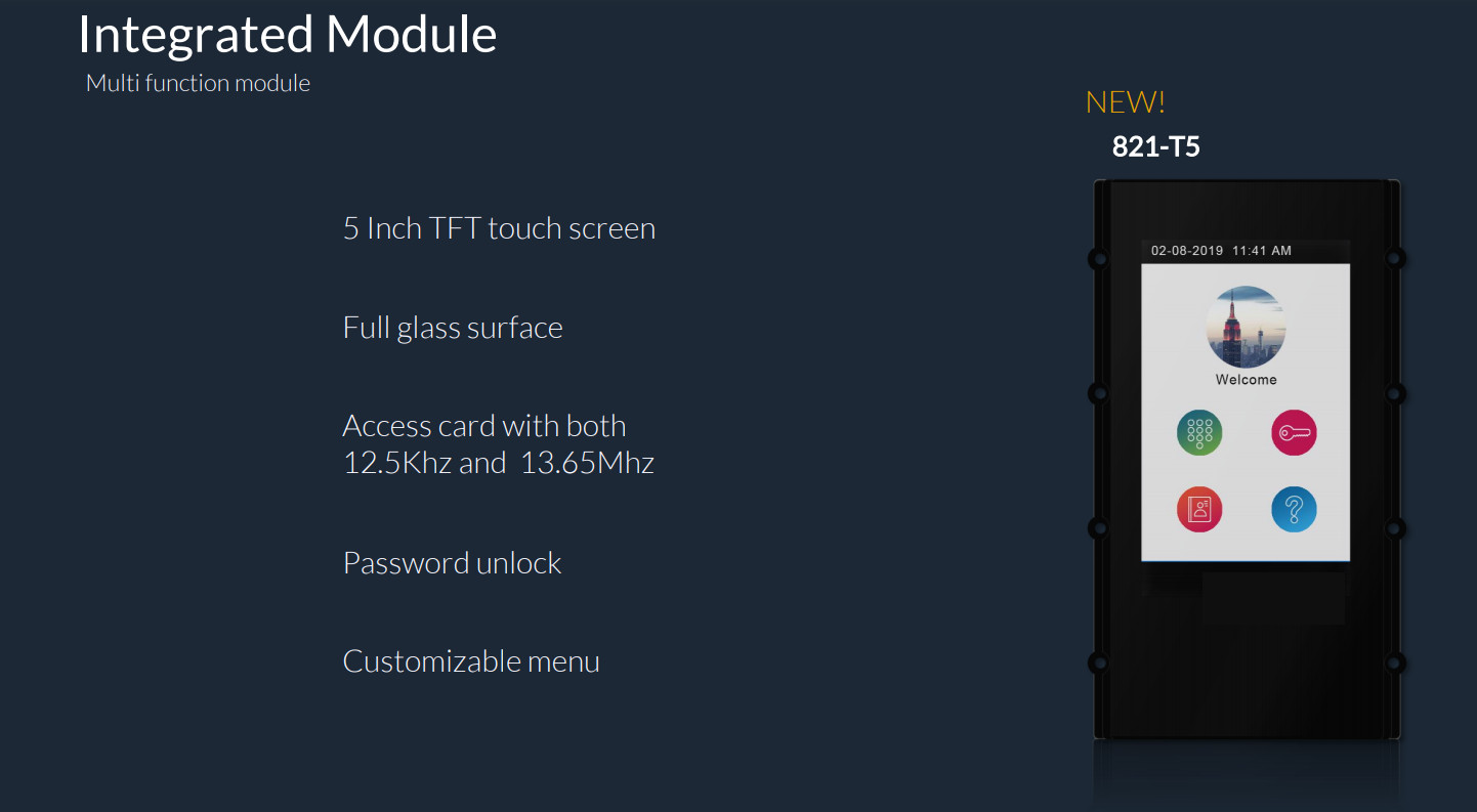 Neue Module für modulare Türklingel DT821 > Fingerprint