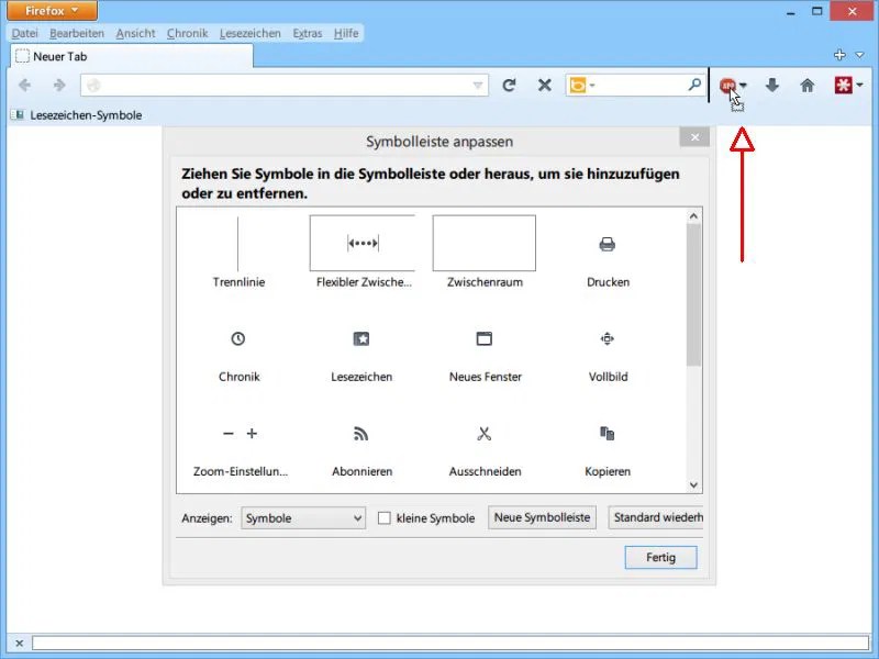 Adblock-Symbol in der Firefox-Symbol-Leiste einblenden - schieb.de