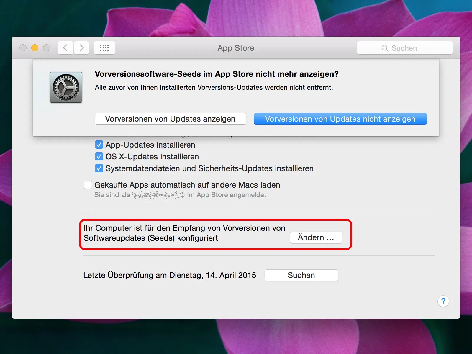 Mac: Beta-Programm wieder verlassen – schieb.de