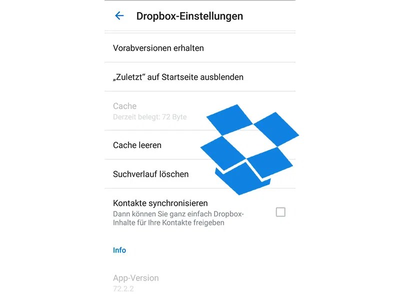 Dropbox-Cache auf iPhone und Android leeren - schieb.de