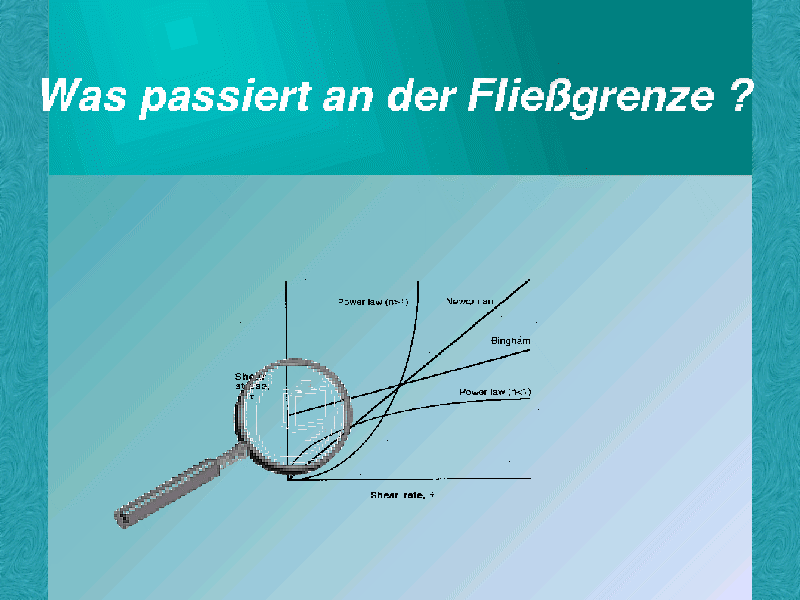 Was passiert an der Fließgrenze