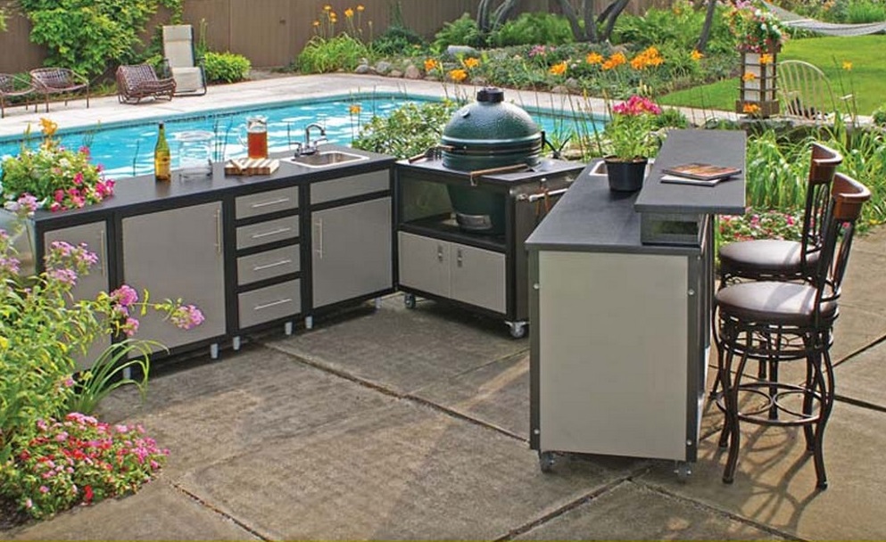 Simple Modular Outdoor Kitchen Kits