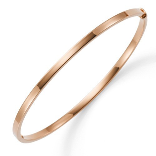 Armreif Armband Armschmuck aus 585 Gold Rosegold 3mm breit flach