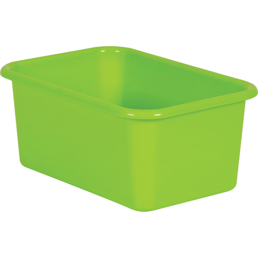 Lime Small Plastic Bin The School Box Inc
