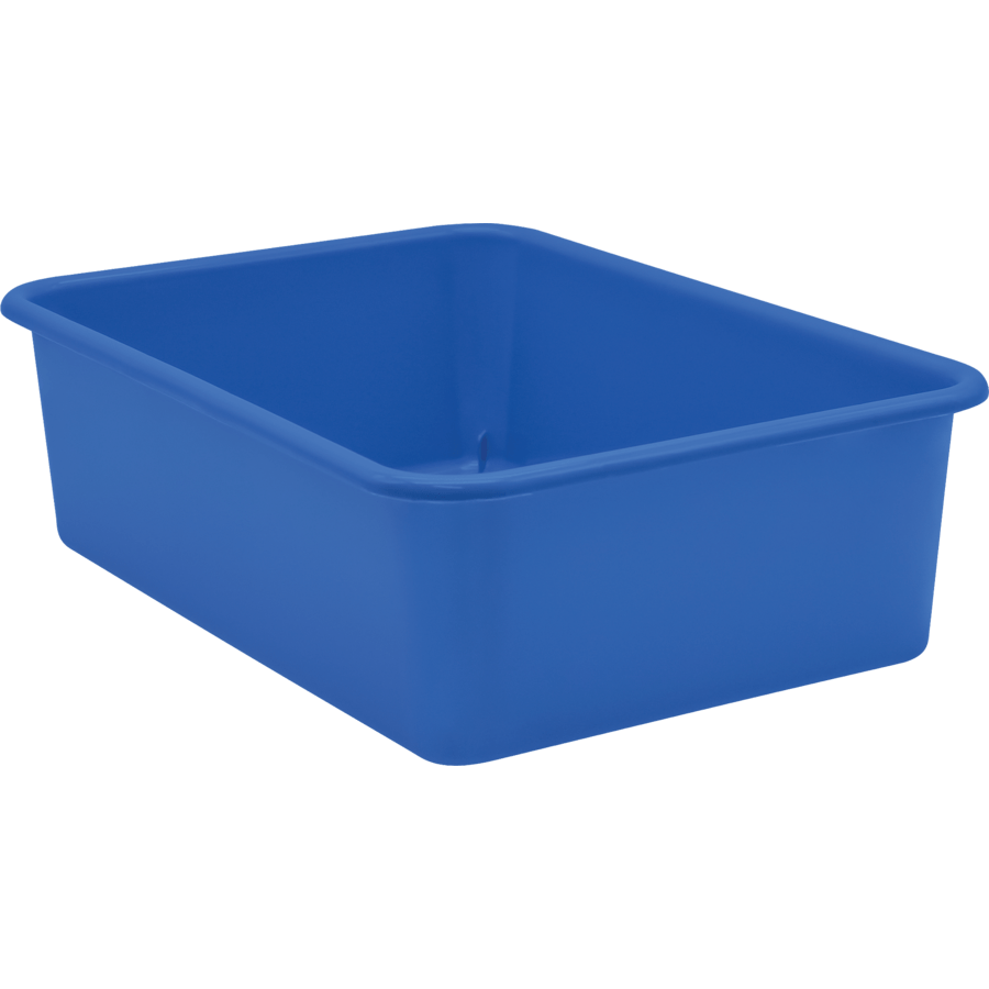 Yellow Large Plastic Storage Bin The School Box Inc