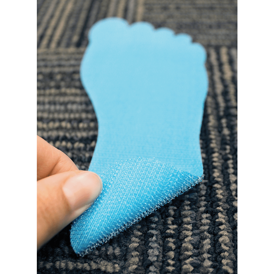 Spot On Carpet Markers Footprints 7" The School Box Inc