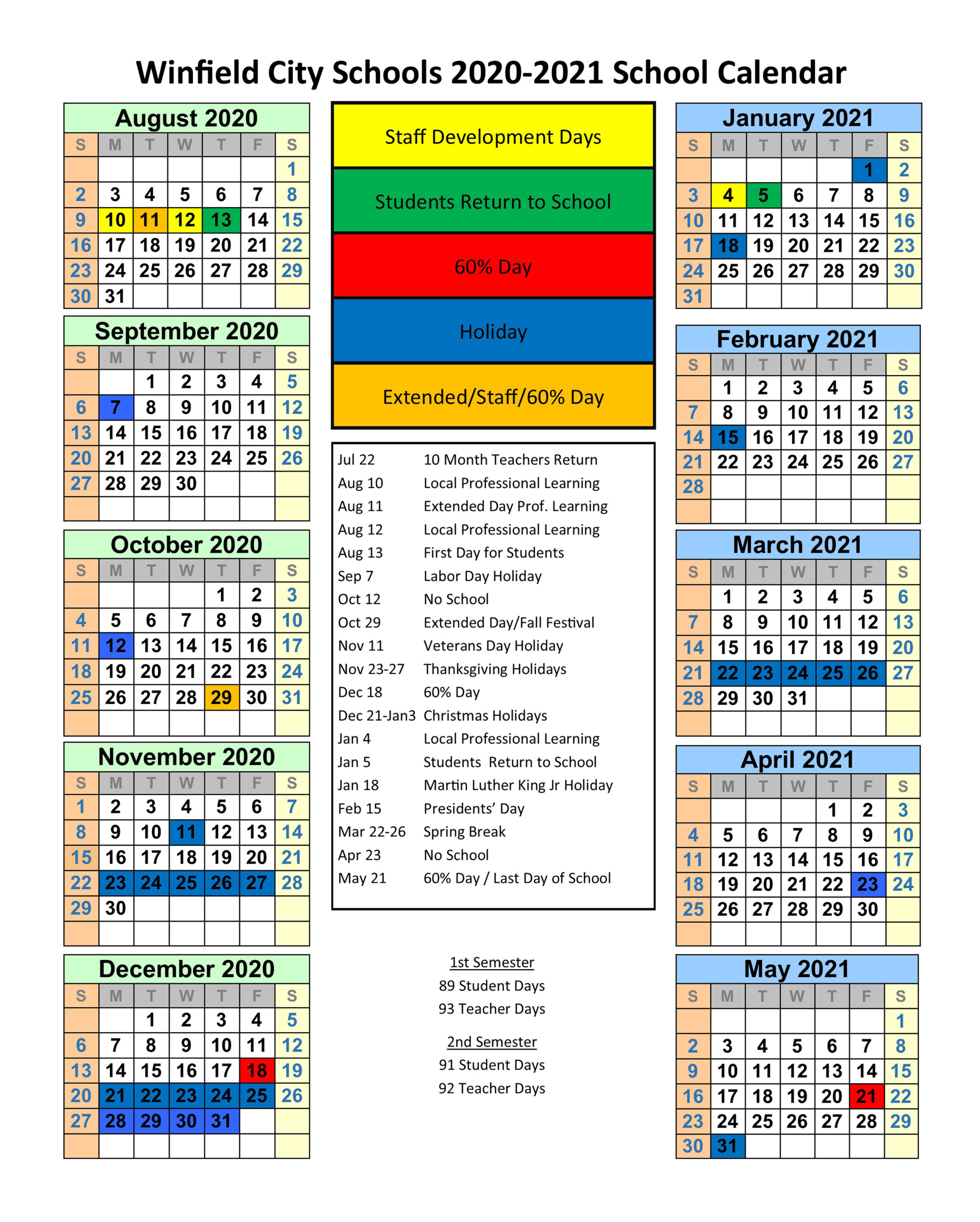 Carlsbad High School Calendar 26-27