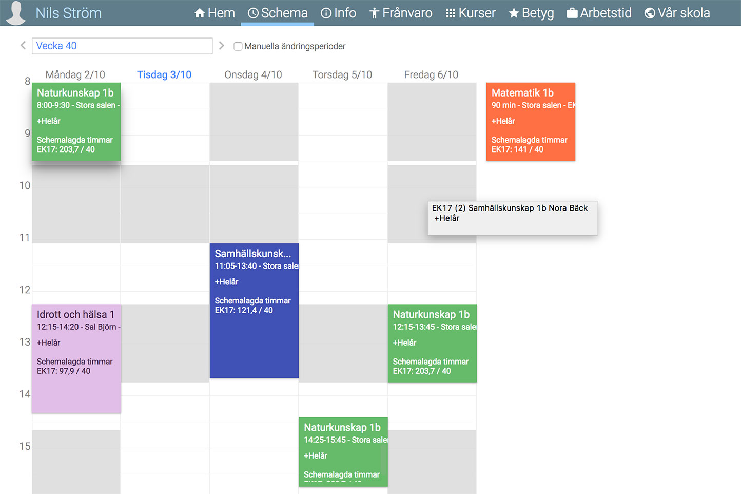 Schemaläggning Skola