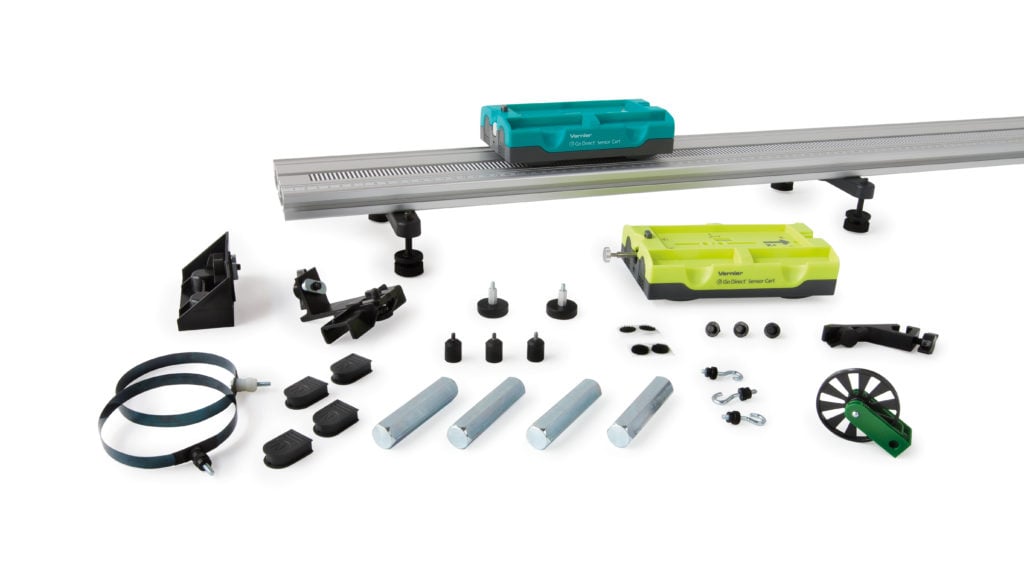 School Savers Vernier DTS Dynamics Cart & Track System with Go Direct