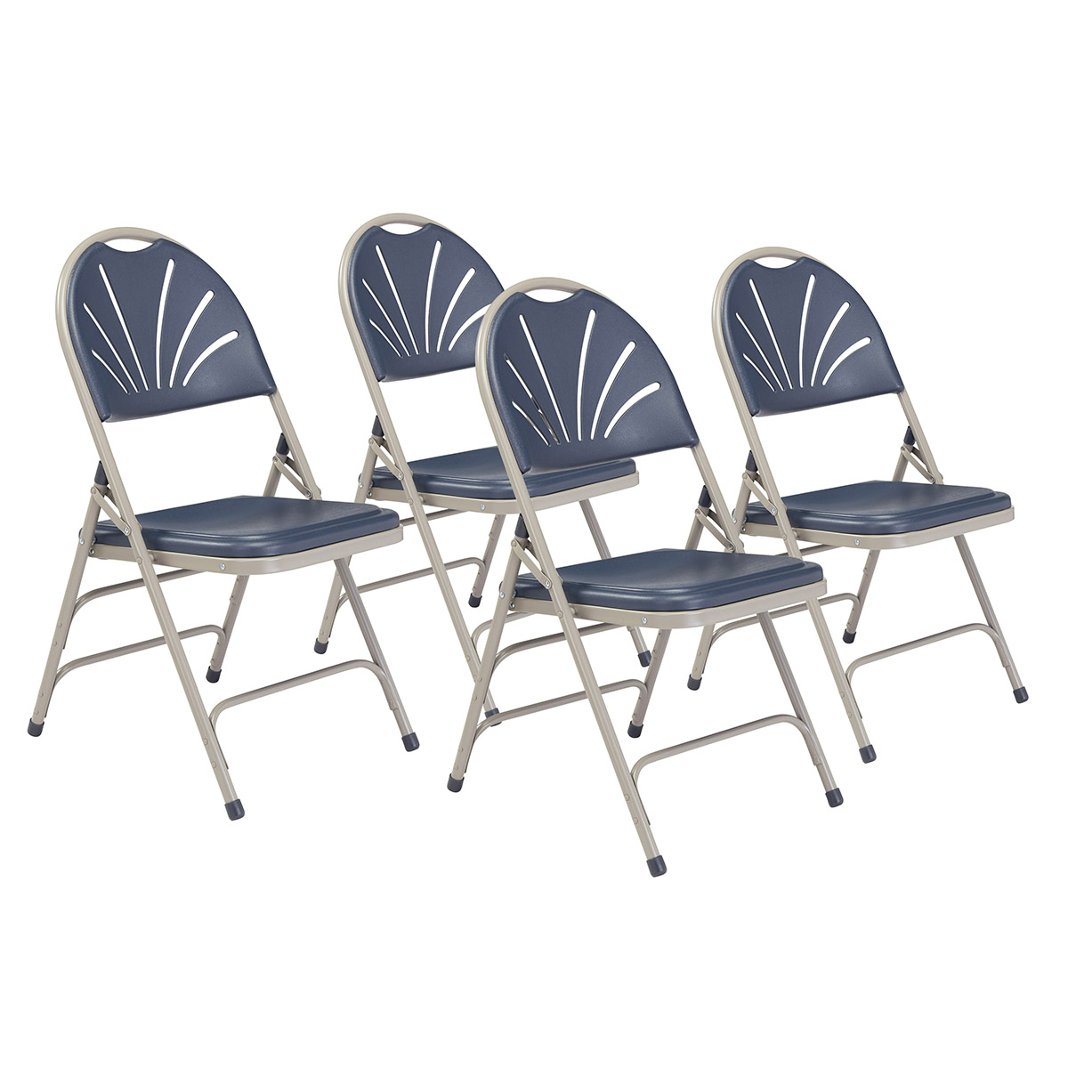 4 pk. 1100 Series Polyfold FanBack Folding Chair Schools In