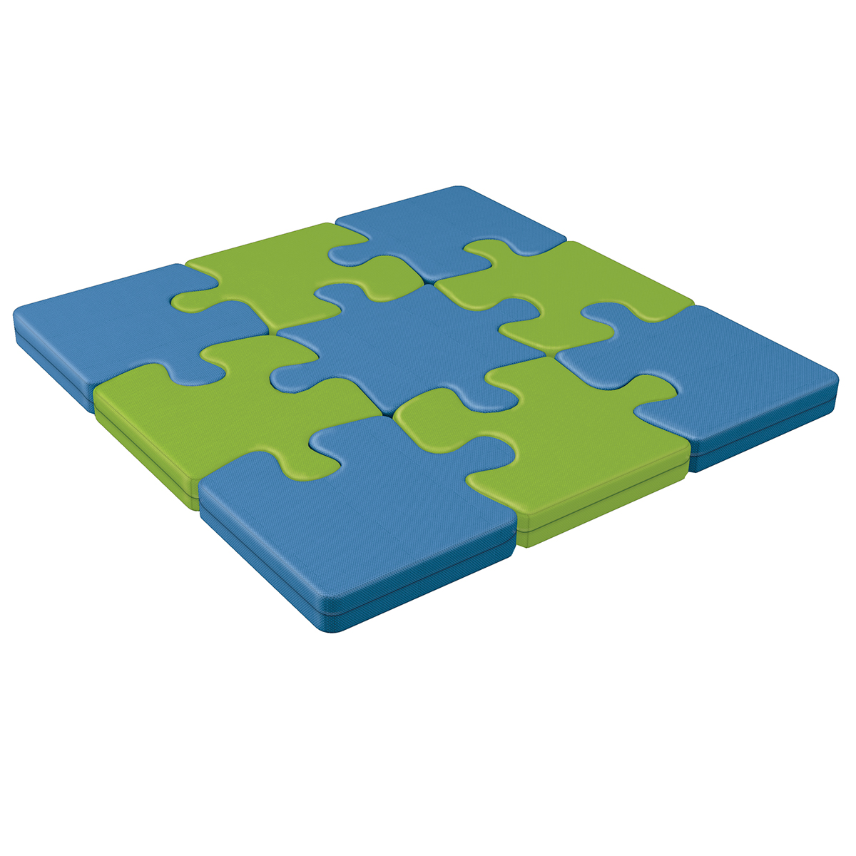 Tinker Series Puzzle Piece Foam Floor Pads Set of 9 Schools In