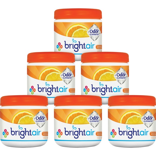 6 pk. Bright Air Super Odor Eliminator Air Fresheners Lemon
