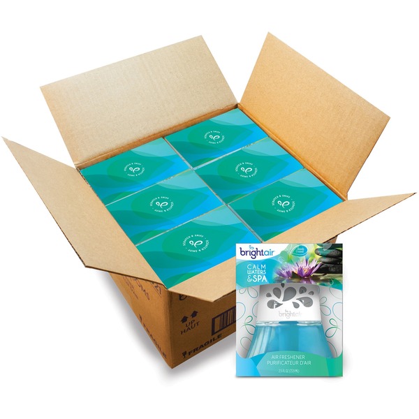 6 pk. Bright Air Scented Oil Air Fresheners Calm Water Scent