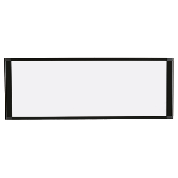 Cubicle Whiteboard with Black Aluminum Frame 18"H x 36"W