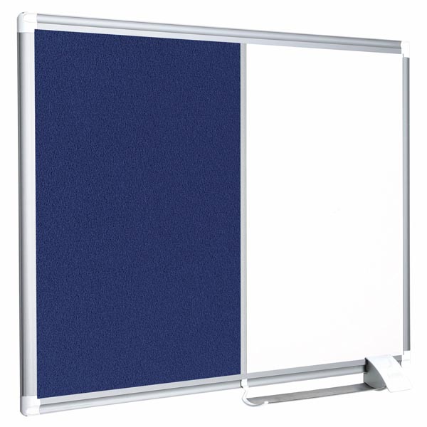 New Generation Fabric/Dry Erase Combo Board Aluminum Frame 36"H x