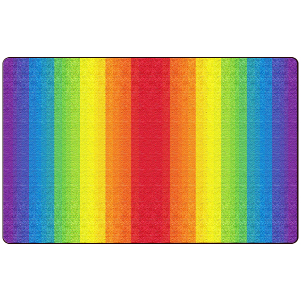 Rainbow Rug Rectangle 7' 6"W x 12'L Schools In