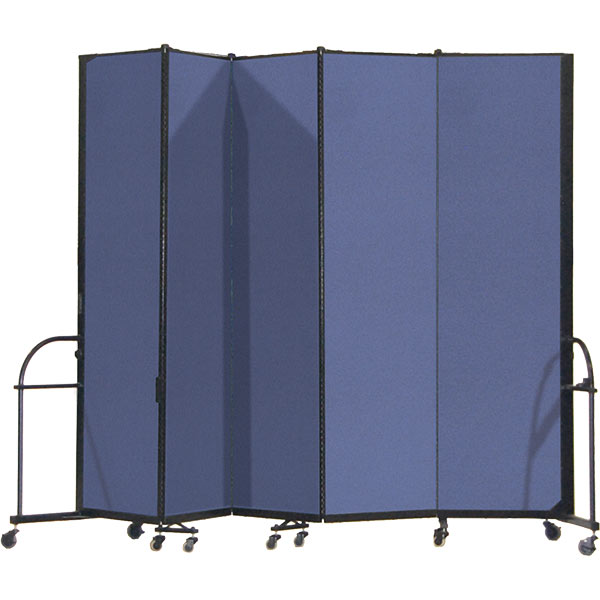 Heavy Duty Portable Room Divider 5 Panels 7' 4"H x 9' 5"L Schools In