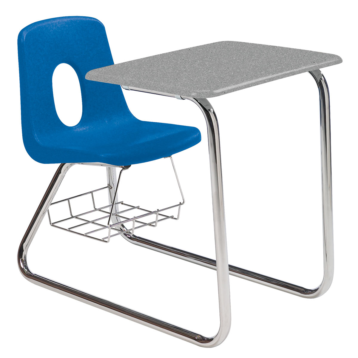 Classic Series Sled Base Combo Desk with Hard Plastic Top Schools In