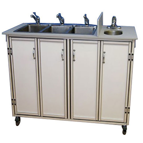 NSF Certified Portable Hand Washing Sink 5"D Basin & Three 10"D