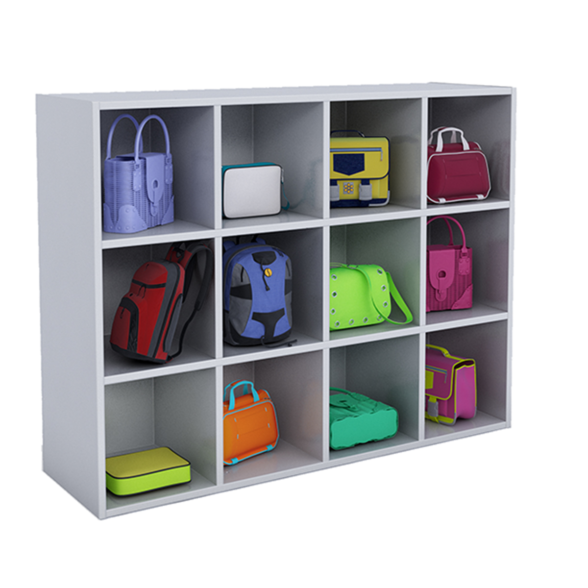 Melamine Cubby Storage 12 Compartments Schools In