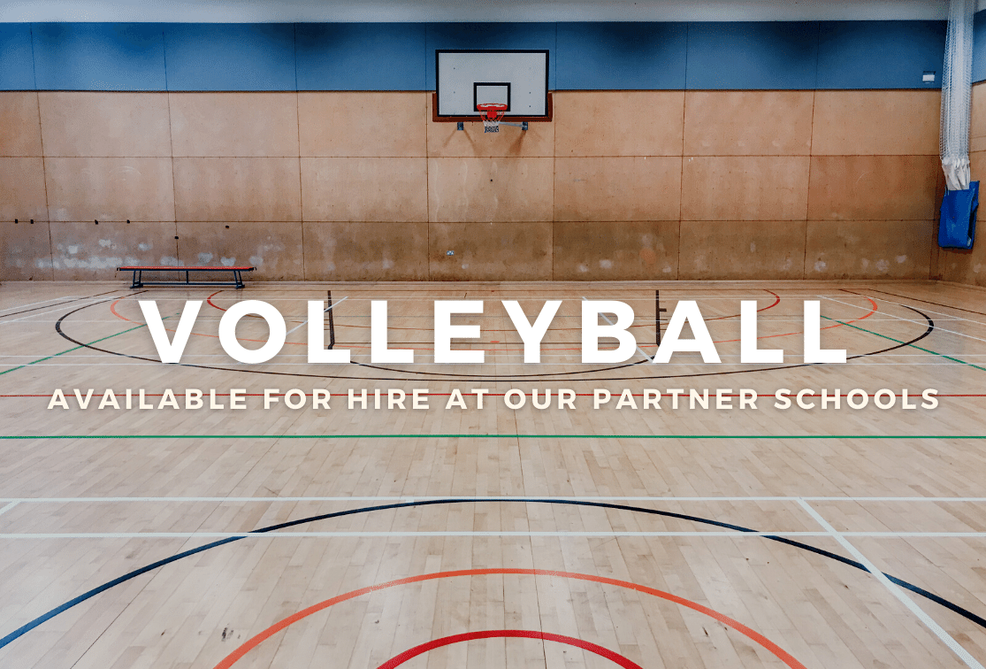 Volleyball facilities at our Partner Schools Schools Plus
