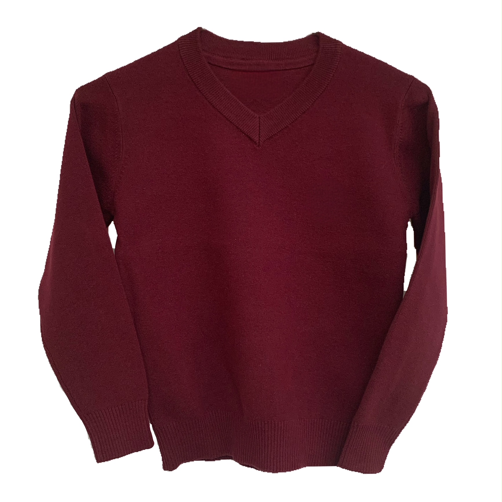 Cotton Rich Knitted Jumper Wine School Uniform Shop