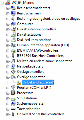 Apparaatbeheer: Installeren Hardware Drivers Windows 7