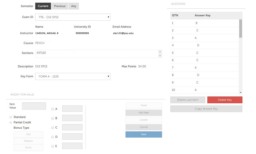 Scanning Instructions - Answer Keys - Schreyer Institute for Teaching