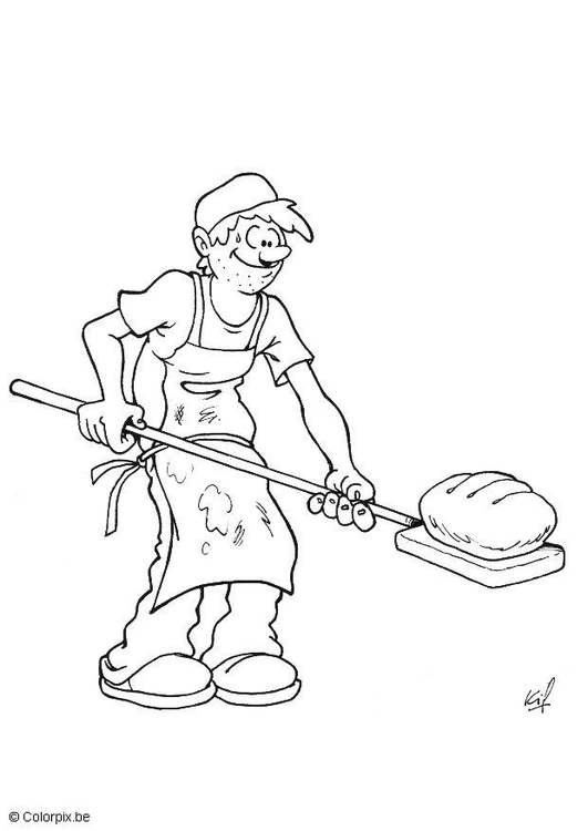 malvorlage bäcker Coloring and Malvorlagan