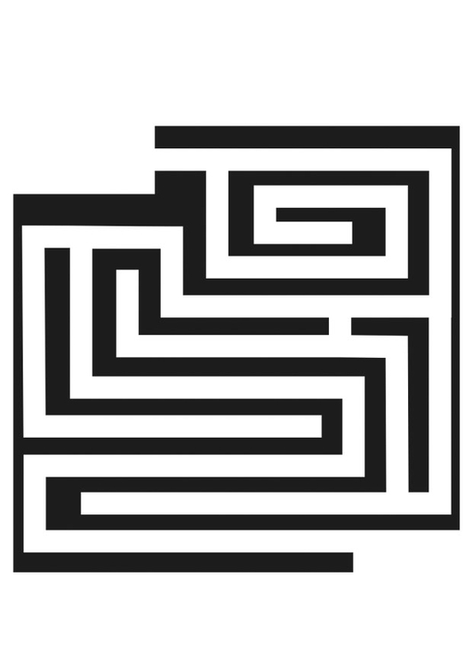 Malvorlage Labyrinth Ausmalbild 29293.