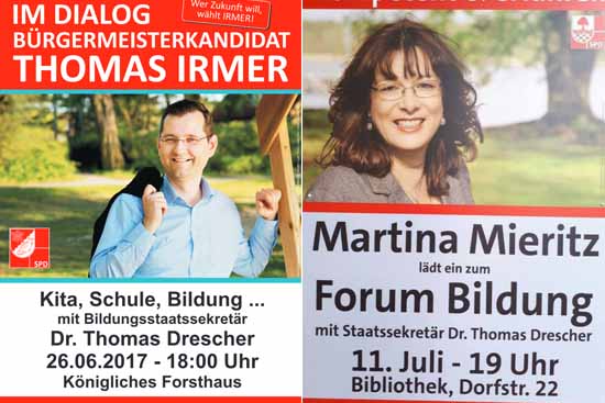 Wahlkampf Affäre Wurde Dr. Drescher getäuscht? Mieritz (SPD