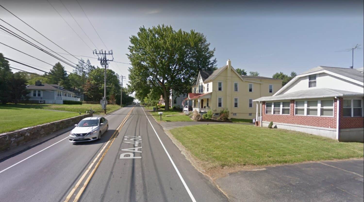 Road in Lima, PA near personal injury law firm. Schuster Law