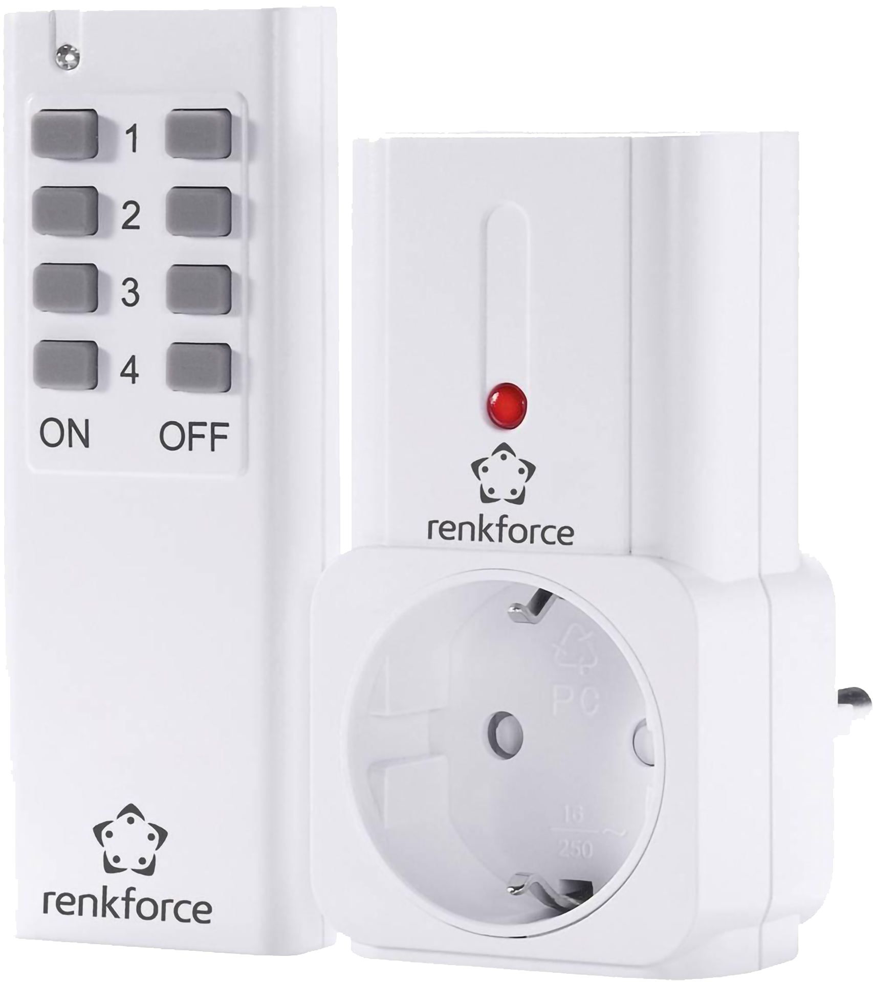 Funksteckdose mit Fernbedienung Schutzladen VR Vision