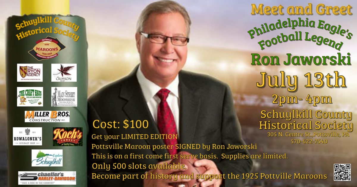 Meet and Greet Philadelphia Eagles Football Legend Ron Jaworski Schuylkill Chamber of Commerce