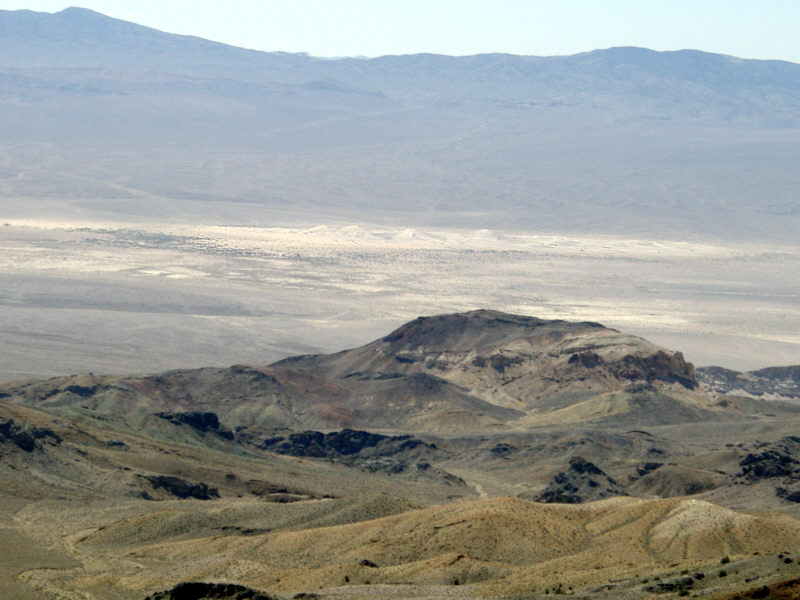 Photo Clayton Valley Dunes from Coyote Summit.