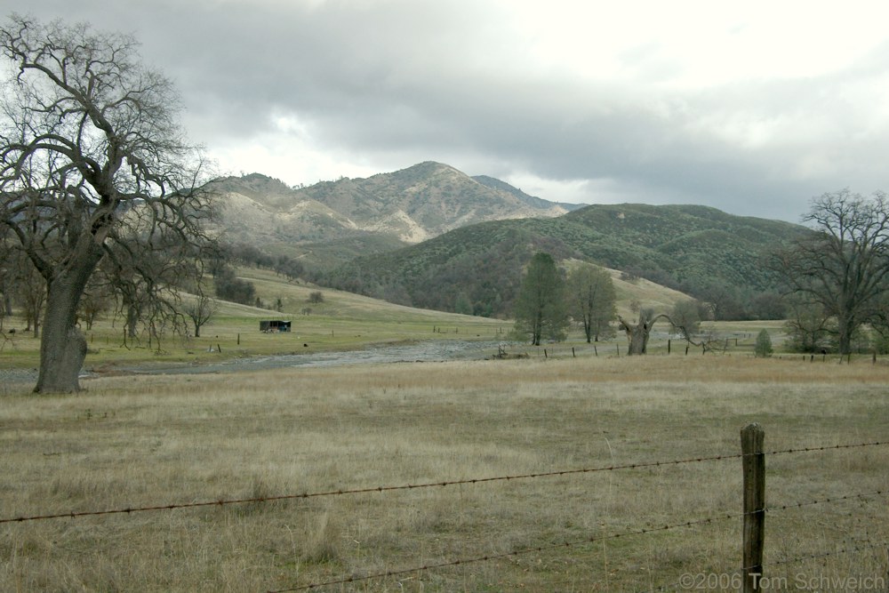 Photo View northeast in the upper reaches of the San Benito River.